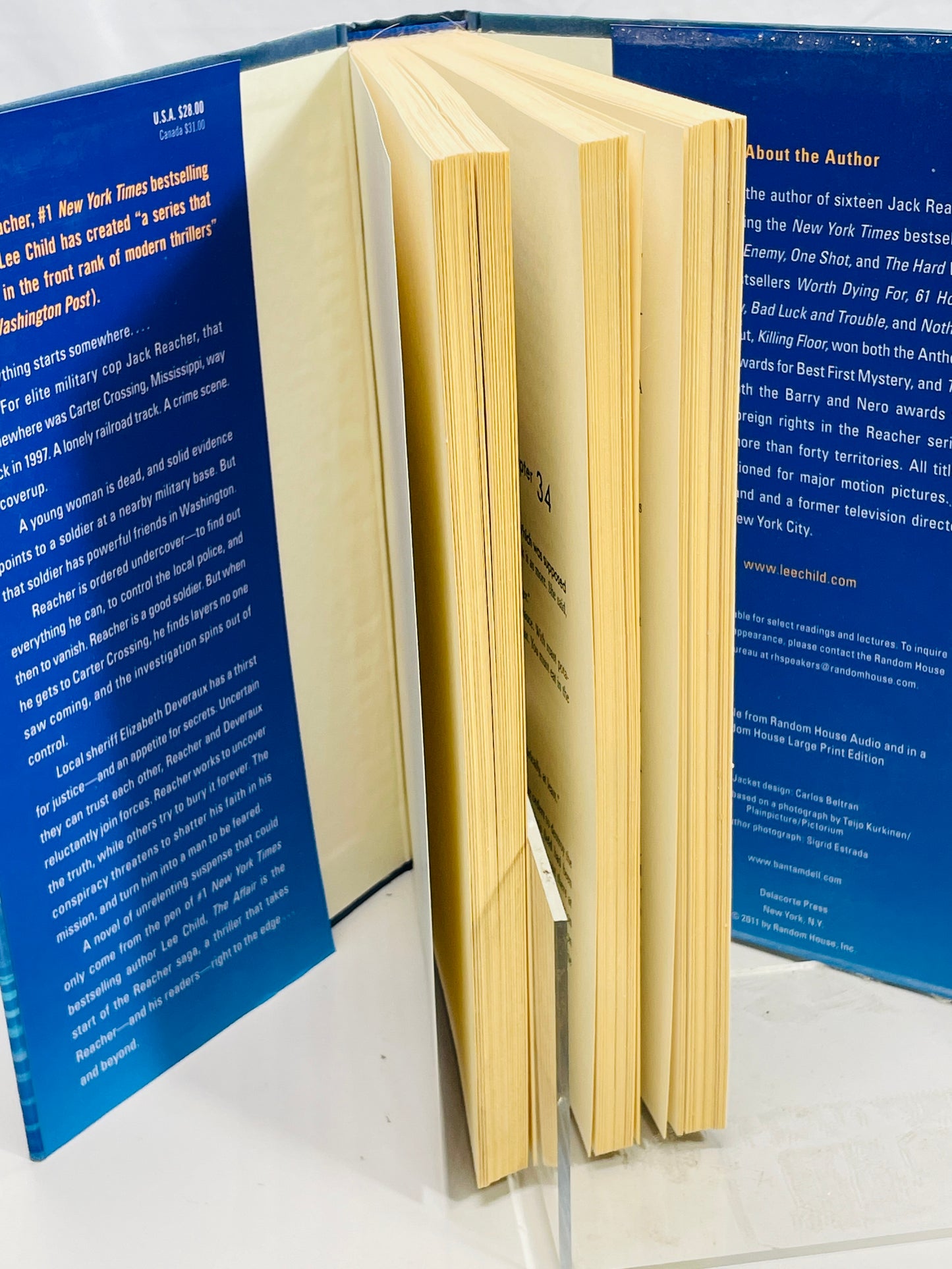 Hardcover Book 2011 THE AFFAIR by Lee Child