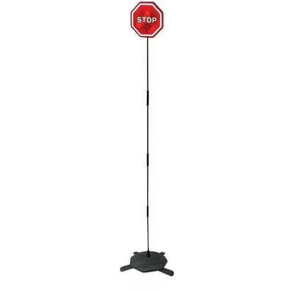 NEW! Emerson Flashing LED Auto Parking Signal LED STOP SIGN POST NIB 4 feet tall