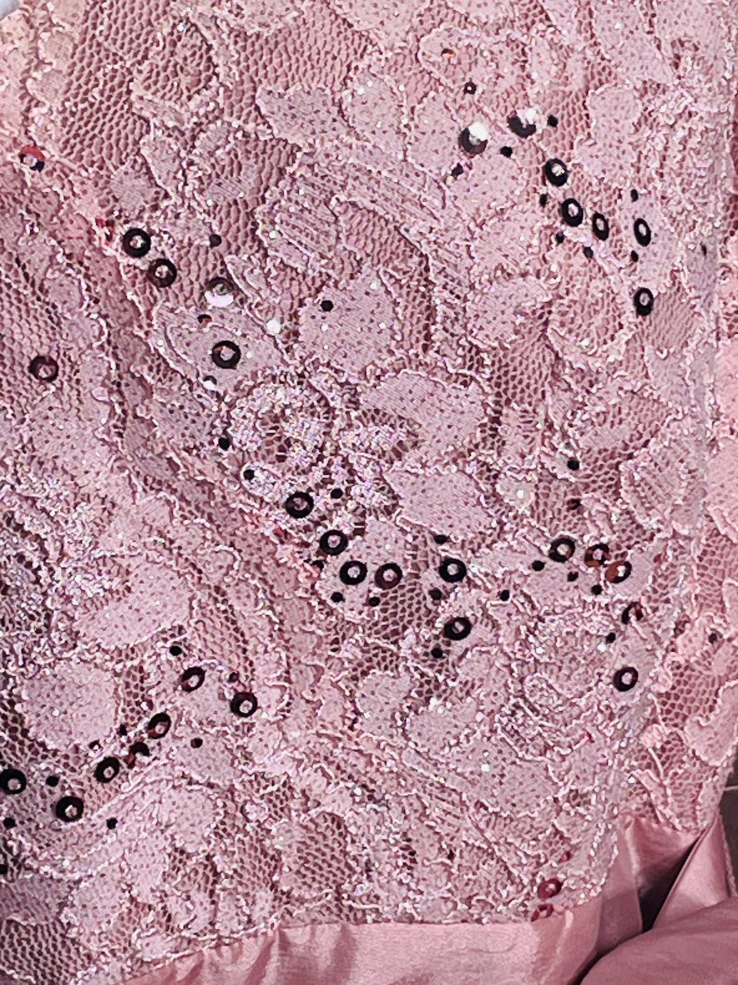 EUC Jessica Howard Dress Formal Mother of the Bride Prom Rose Gold/Blush Pink Ladies 12