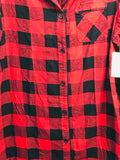 Wondershop Red Black Plaid Sleepware Ladies S