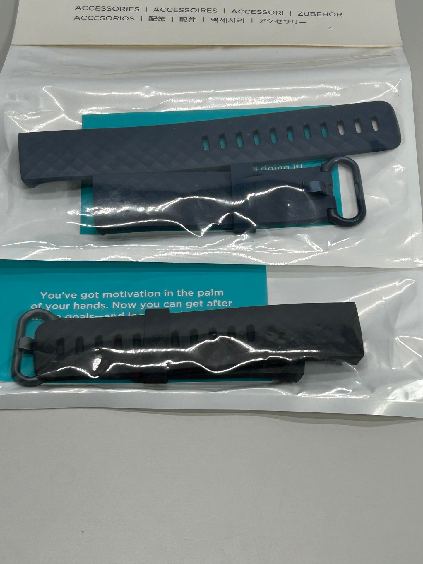 NEW! Fitbit Charge 3 / 4 Watch Band 2 PACK NIP Blue/Black
