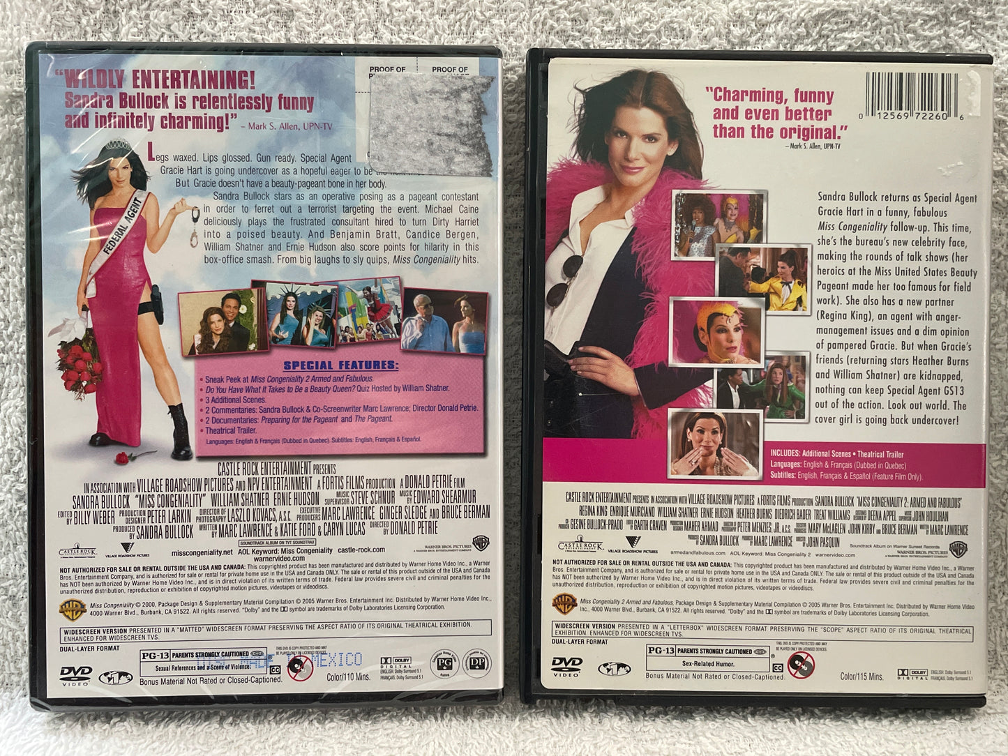 2 Movie Set: Miss Congeniality 1 & 2