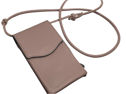 Cross Body Wallet/Purse Small Phone Holder Mocha Color