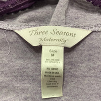 Three Season Maternity Purple Shirt Ladies M