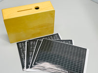 NEW! Wooden Bank Money Saving System with Money Goal Stickers