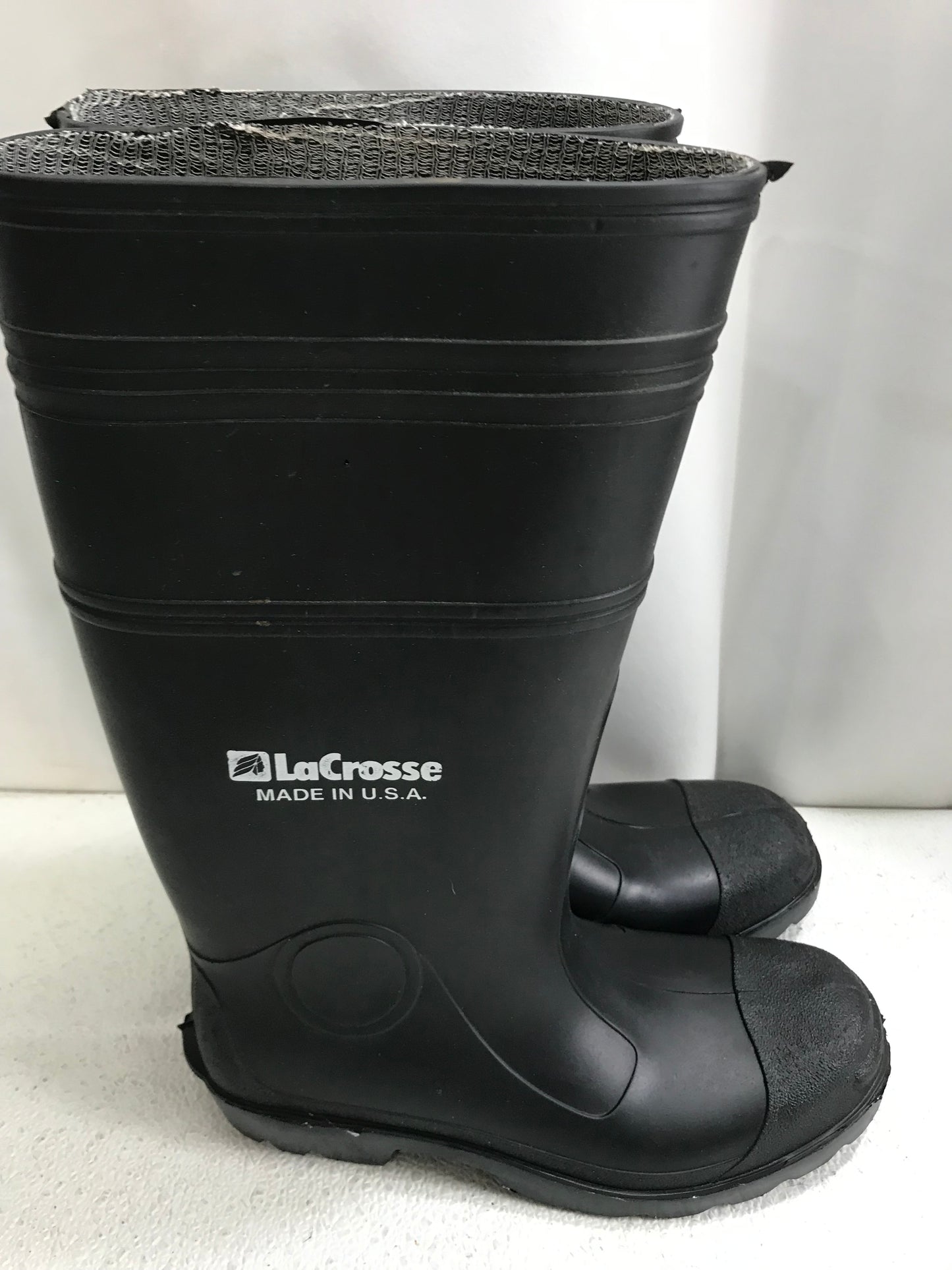 LaCrosse Black Rubber Boots Mens 8