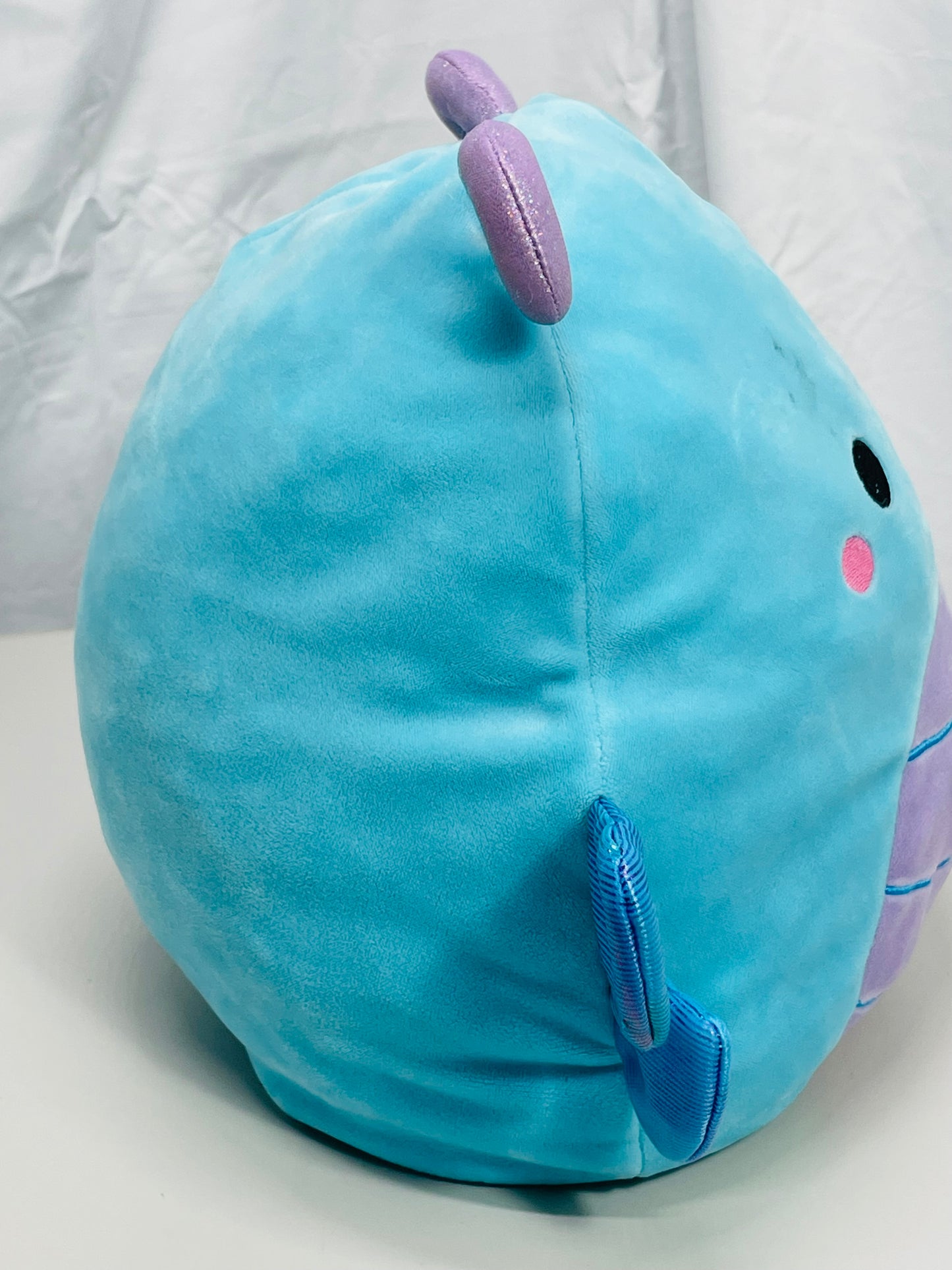 Squishmallows 10" Heather Teal Dragonfly LT WEAR / STAINING Freshly Laundered