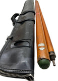 Vintage Sportcraft made in Italy Wooden Billiard Pool Cue Stick 01112 w/Bag 57"