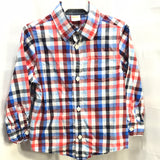 Gymboree Red and Blue Plaid Shirt Boys 3T