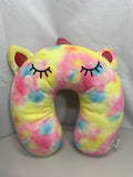 Critter Collection Rainbow Tie Dye Unicorn Neck Pillow Youth
