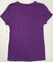 Maternity Clothing: Motherhood Tee Shirt V-Neck Purple Small