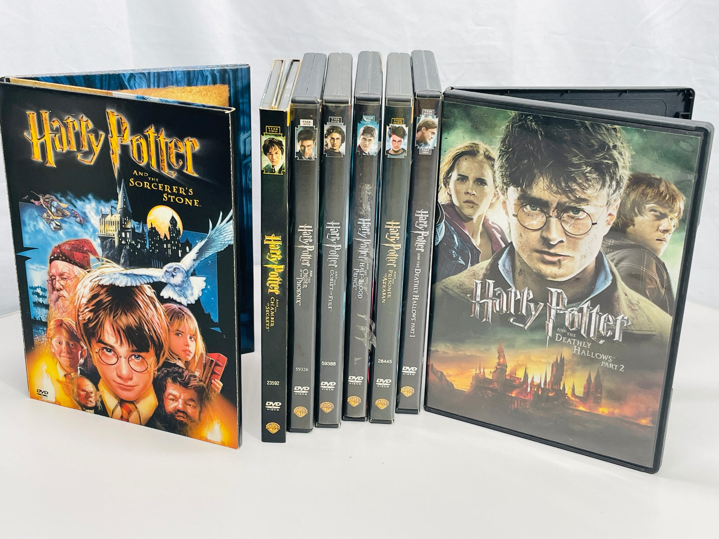 HARRY POTTER COMPLETE DVD MOVIE SET Set 8 Movies LOT EUC