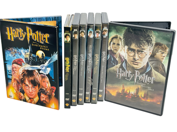 HARRY POTTER COMPLETE DVD MOVIE SET Set 8 Movies LOT EUC