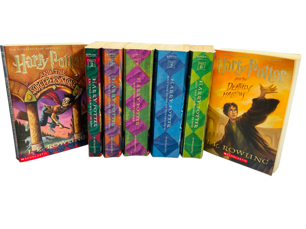 VINTAGE HARRY POTTER COMPLETE Scholastic 7 Book Set September 1999-2009 SOFTCOVER