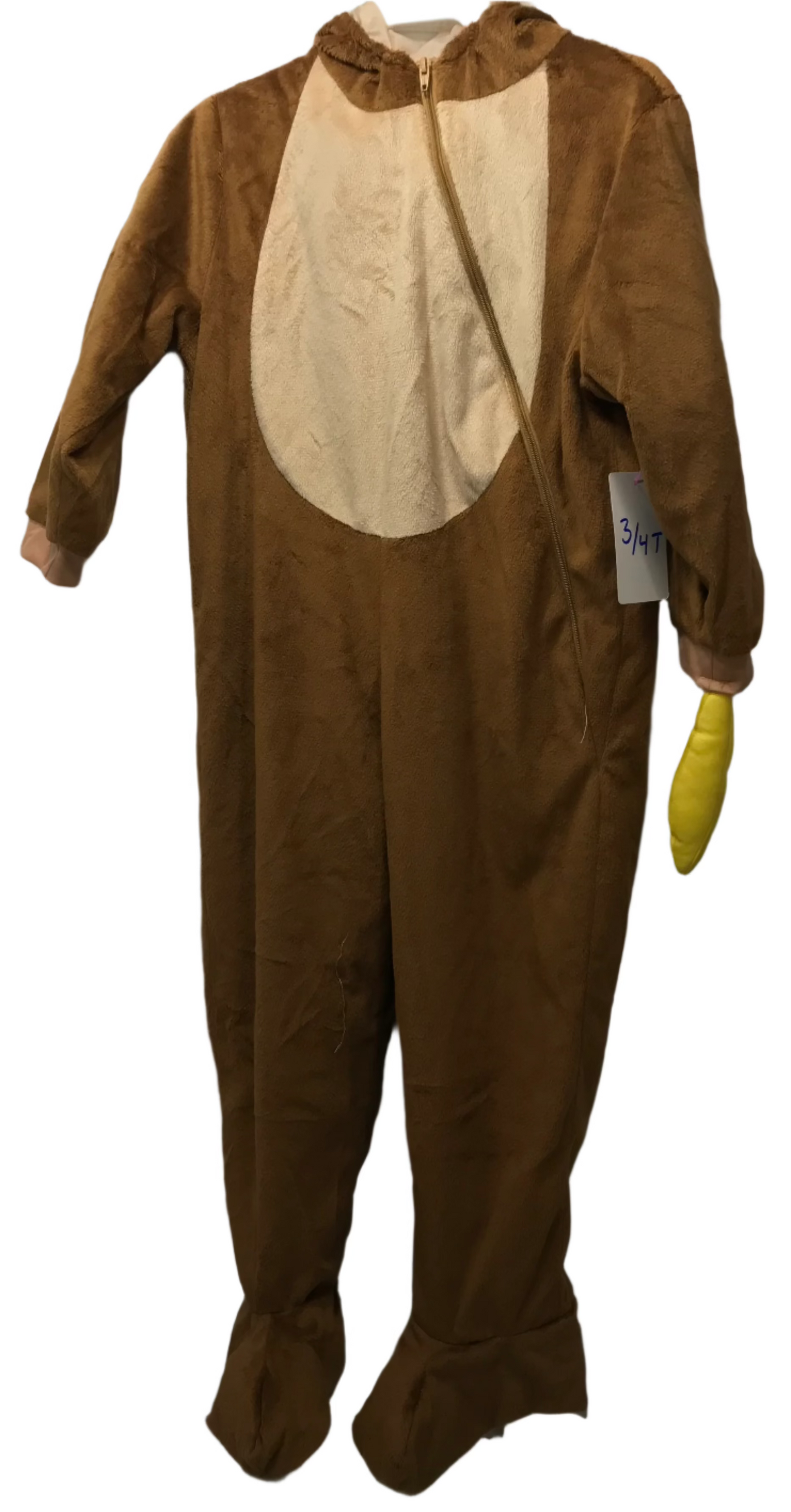 COSTUME (Missing Tail) 1 Pc Monkey Costume  3 - 4T