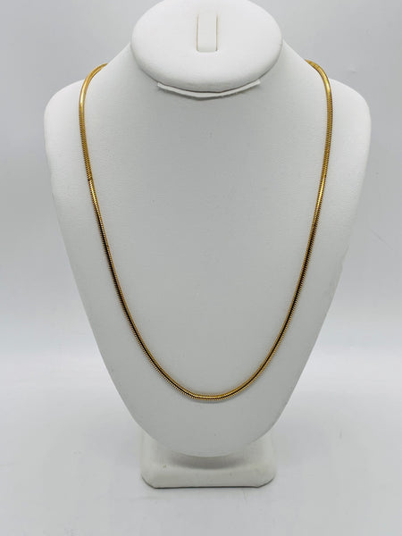 Necklace 12K Yellow Gold Rope Chain 24" (11.001g)