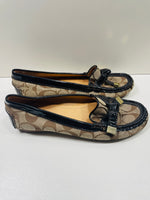 Coach (TOES SHOW WEAR) Frida Flat Loafer Shoes Ladies 6B