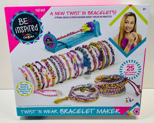Cra-Z-Art TESTED Be Inspired Twist N' Wear Bracelet Maker (Requires 2 AA Batts)
