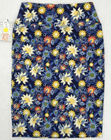 NEW Lularoe Blue Floral Skirt Ladies XS
