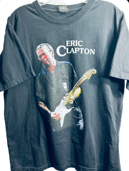 EmoBug Black Graphic Tee "Eric Clapton" Adult L