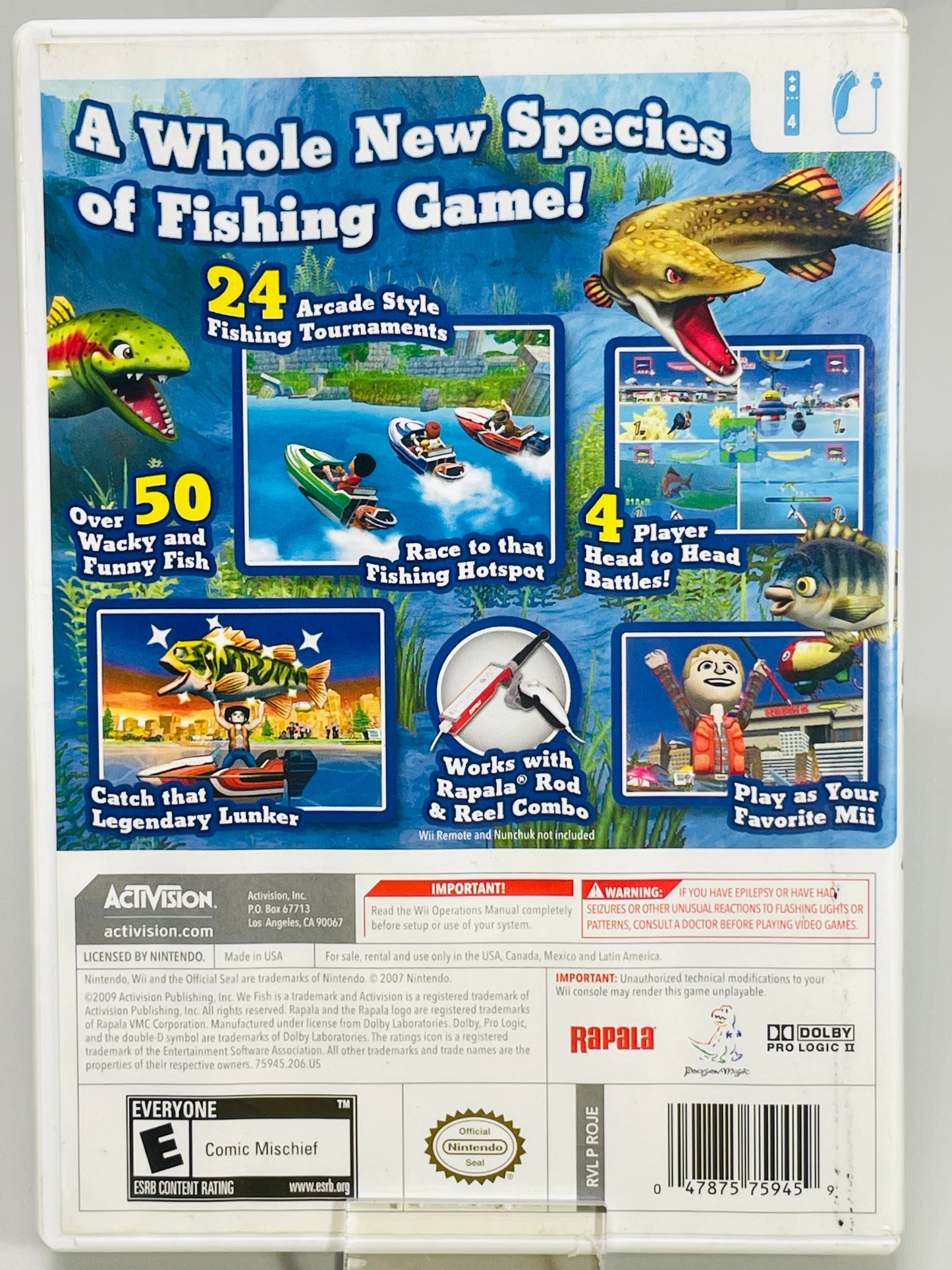 Nintendo Wii Game: Rapala We Fish