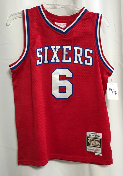 Nostalgia Company 76ers Julius Erving #6 Jersey Boys 14/16