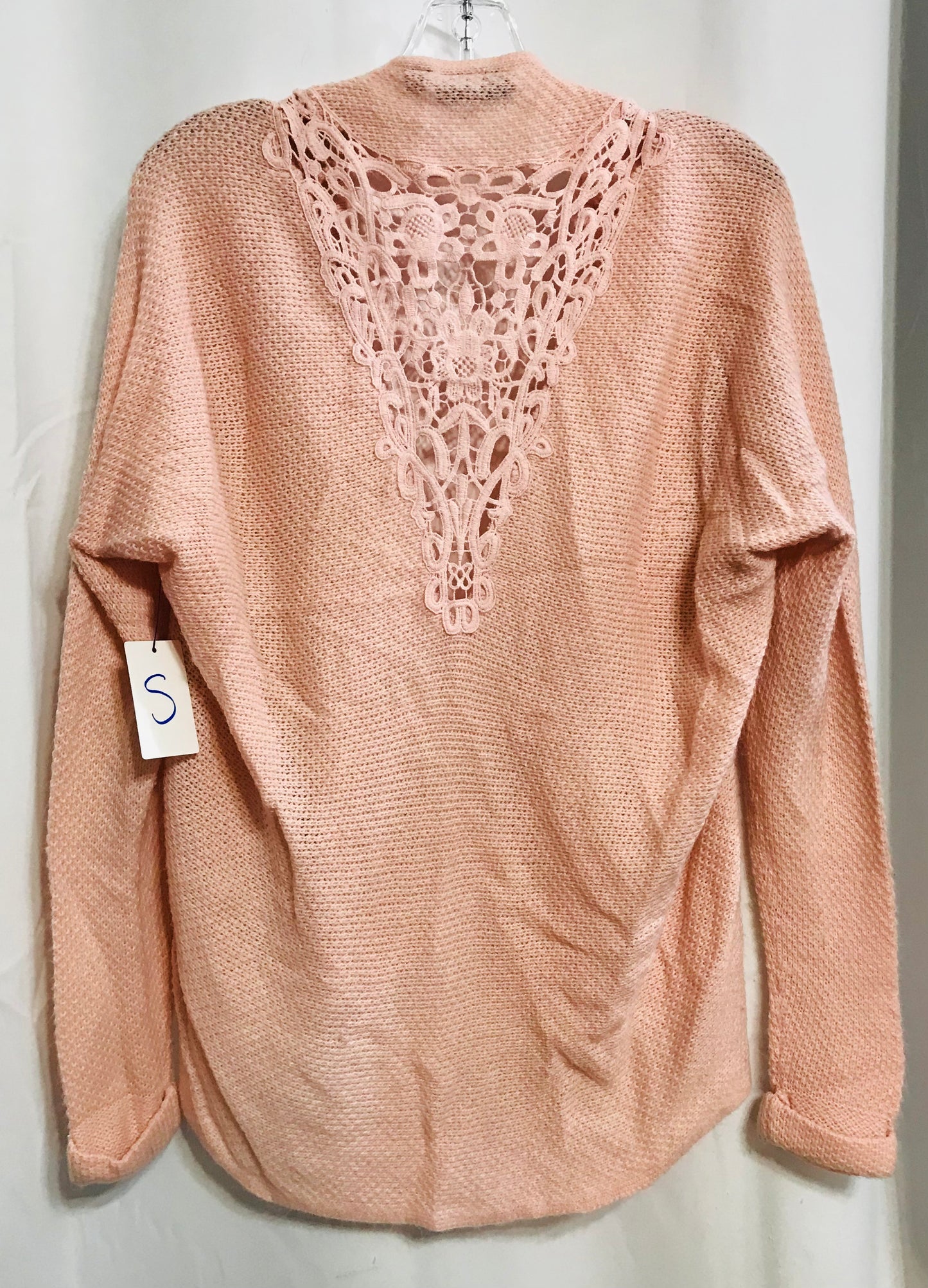 Versona Pink Cardigan Shawl Sweater Ladies S