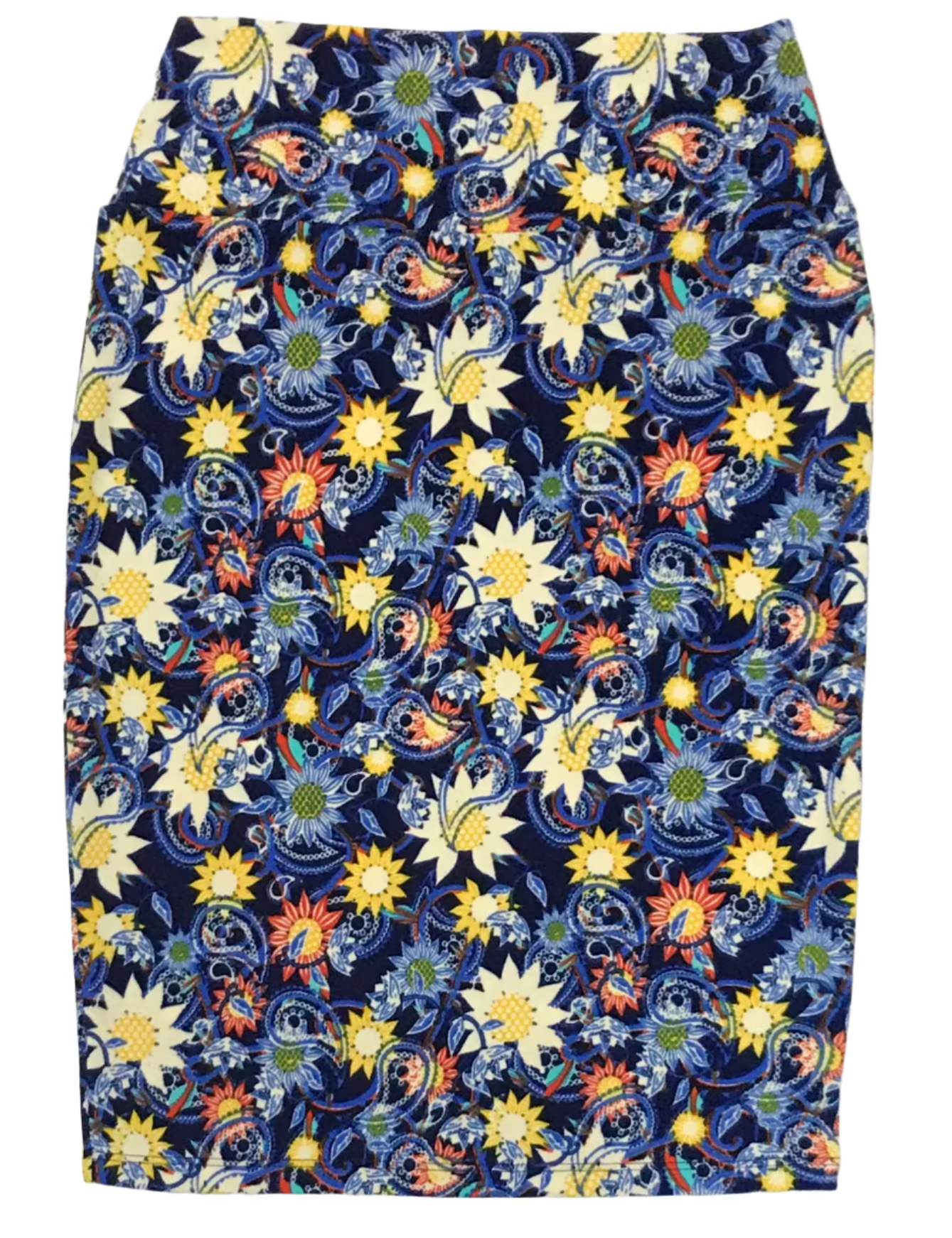 NEW Lularoe Blue Floral Skirt Ladies XS