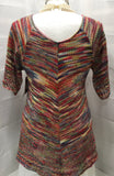 NEW Faded Glory Multicolor Knitted Shirt Ladies S