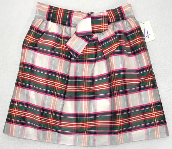 NEW Crown and Ivy Multicolor Plaid Skirt Ladies 4