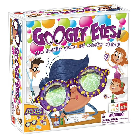 2014 Goliath Googly Eyes Board Game COMPLETE The Family Game of Wacky Vision!