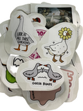 100Pcs Silly Goose Stickers for Laptop - Funny Sarcastic Decals Vinyl Stickers Goose Party Favors PRE CUT