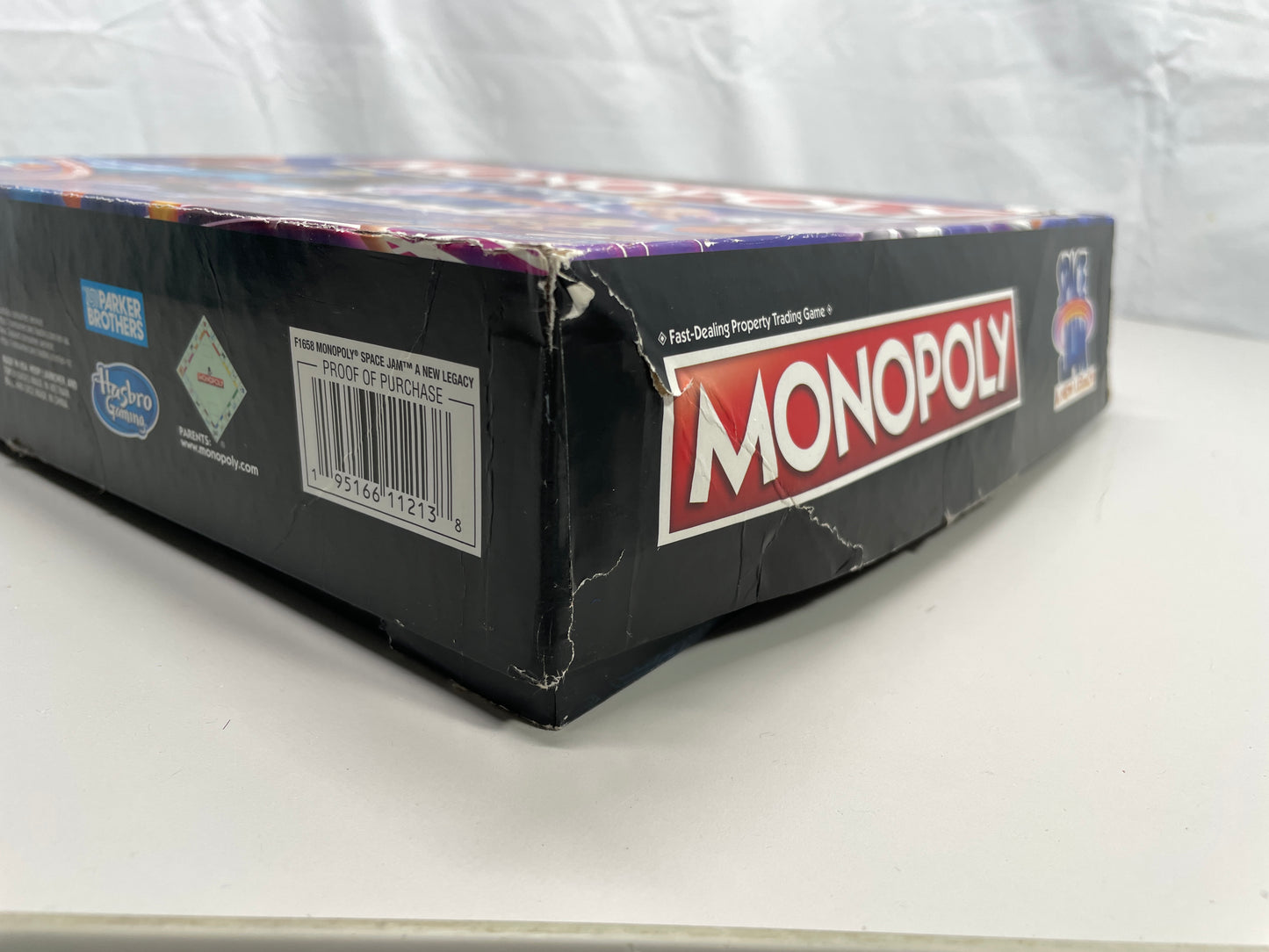 INCOMPLETE Monopoly: Space Jam: A New Legacy Edition Family Board Game, Lebron James Space Jam 2