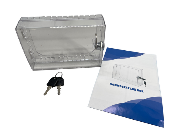 NEW! Thermostat Lock Box Clear w/Key