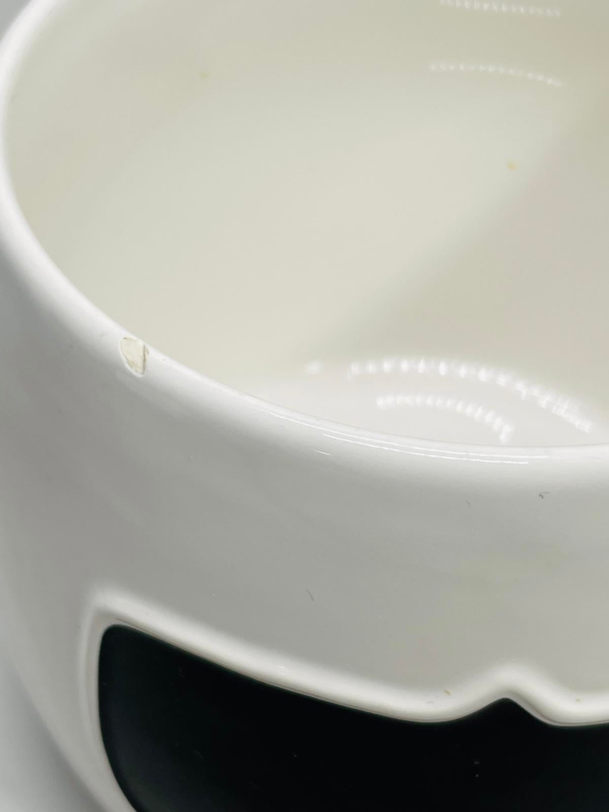 Boots & Barkley Pet Treat Jar Cermaic White with Chalk Label Silver Top