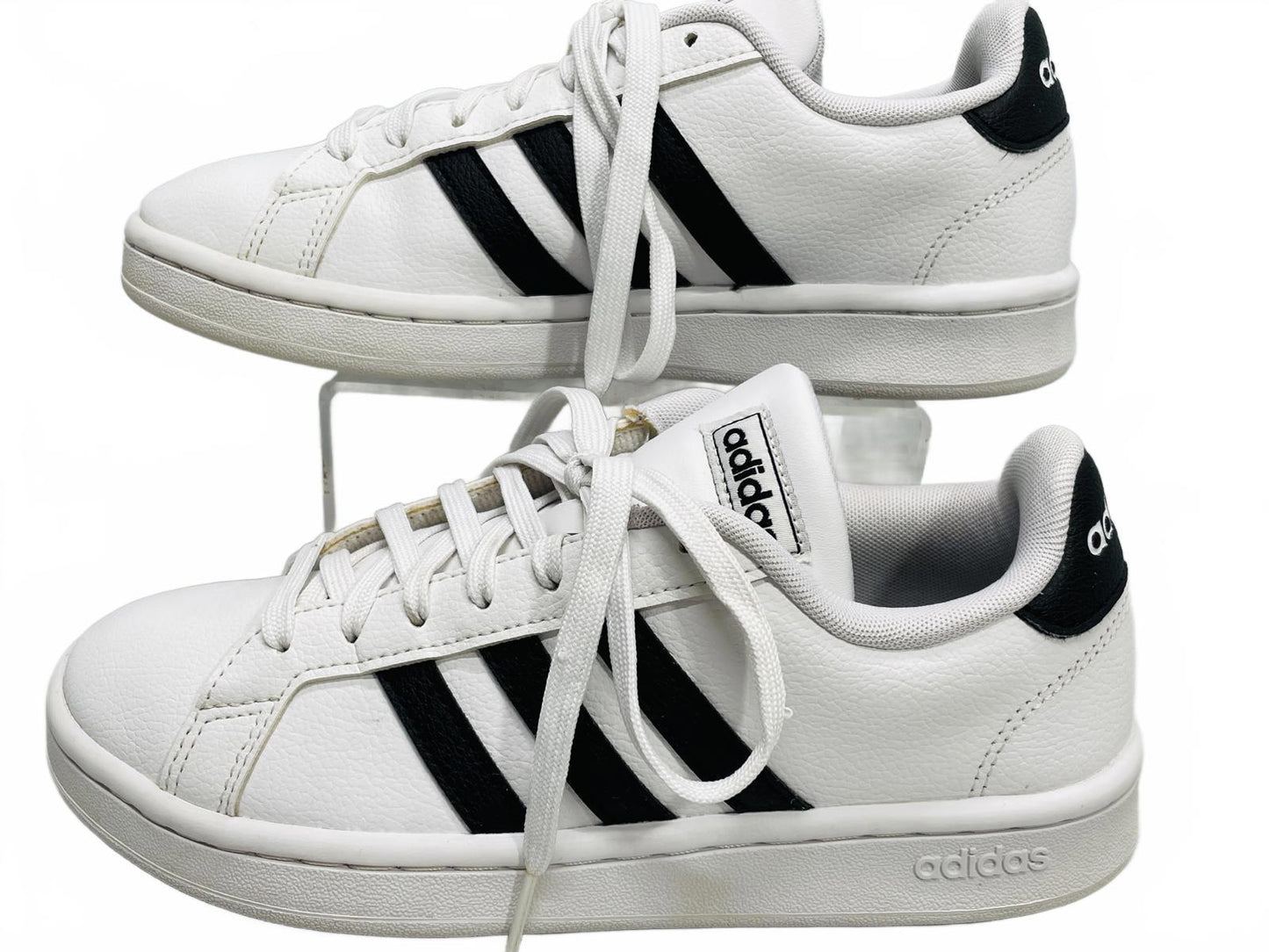 Adidas Grand Court White / Black Shoes Wmns 6