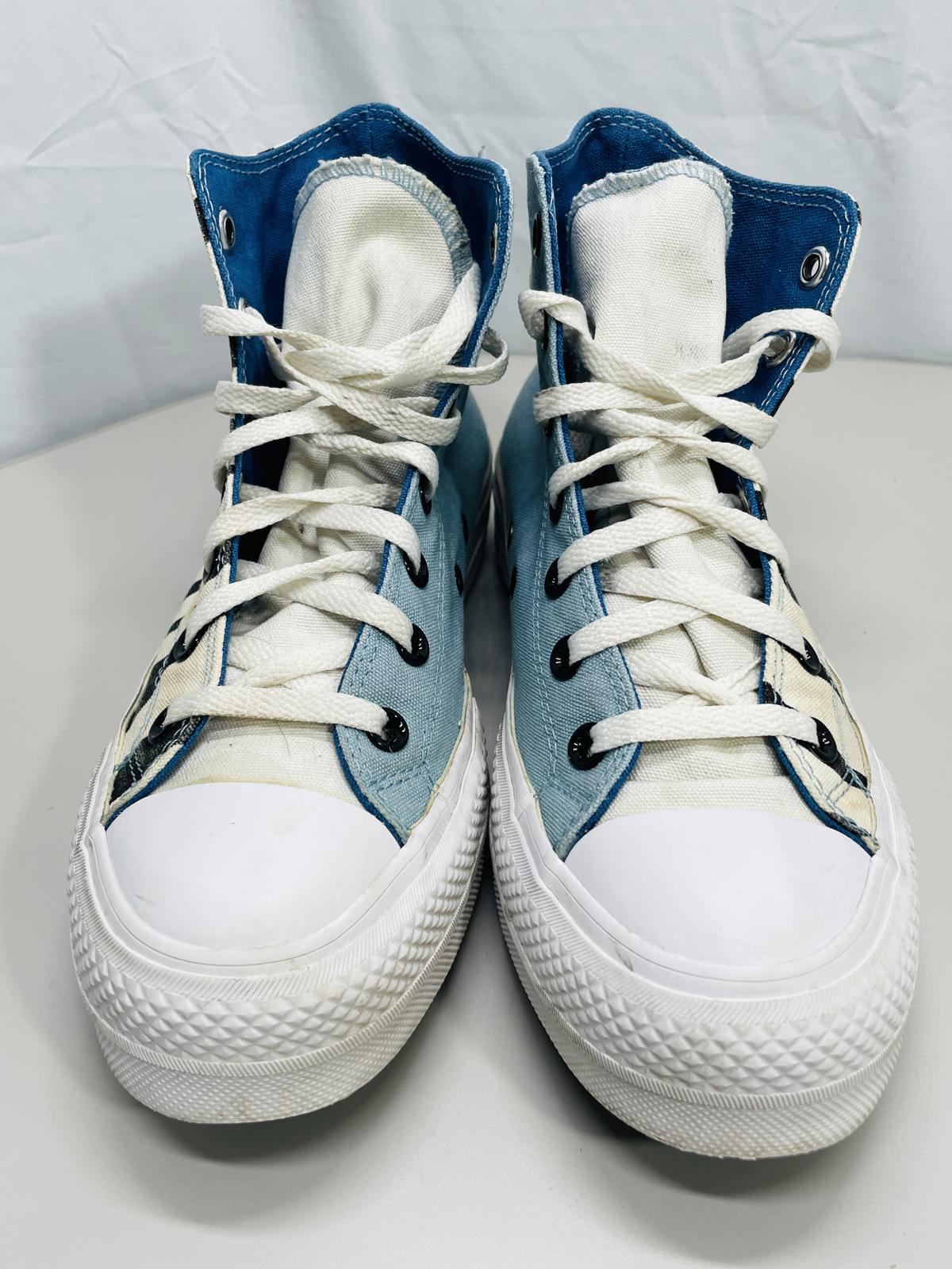 Converse You Chuck 70  Hi Top Mismatched Print Platform Shoes Wmns 8.5