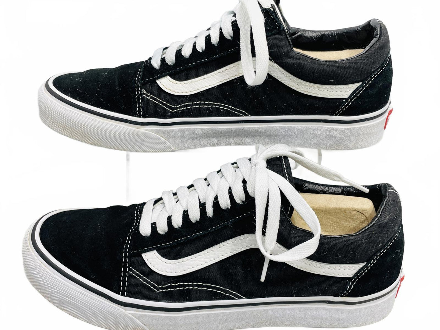 Vans Old Skool Black / White Shoes UNISEX Mens 9, Wmns 10.5