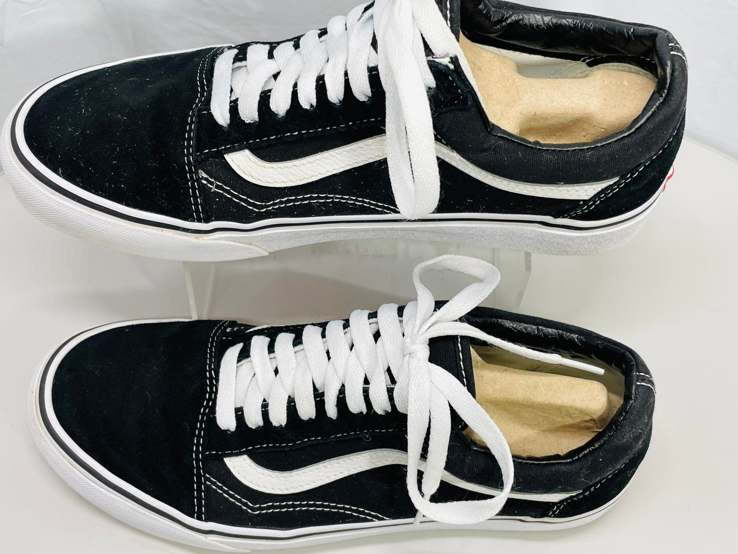Vans Old Skool Black / White Shoes UNISEX Mens 9, Wmns 10.5