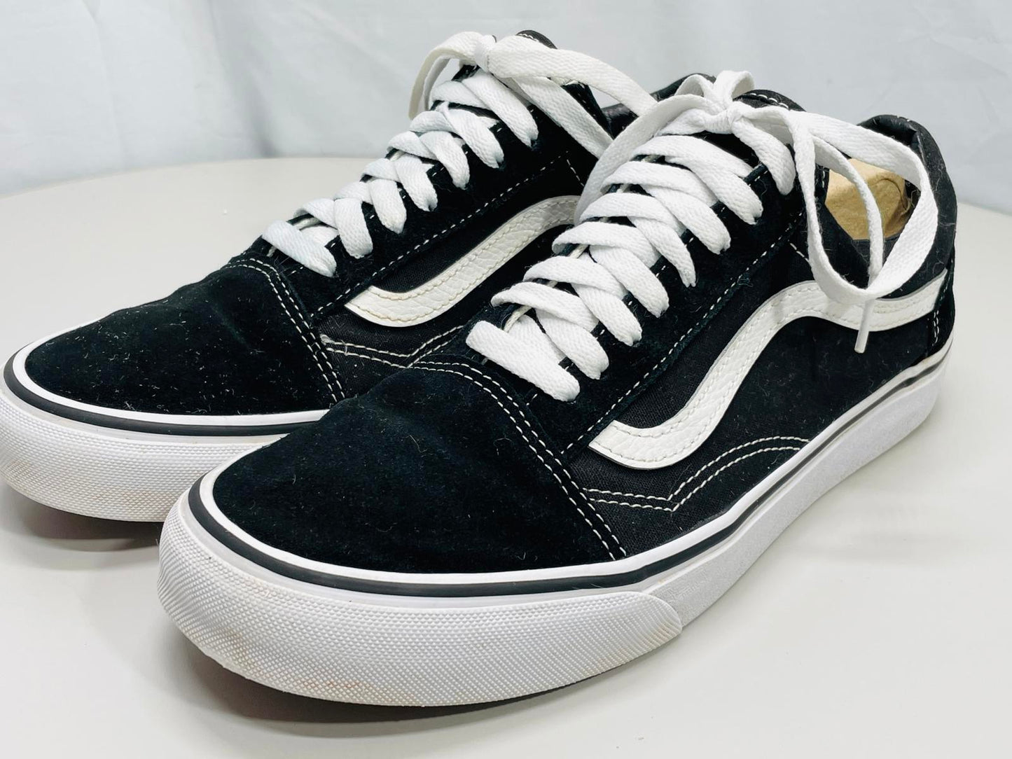 Vans Old Skool Black / White Shoes UNISEX Mens 9, Wmns 10.5