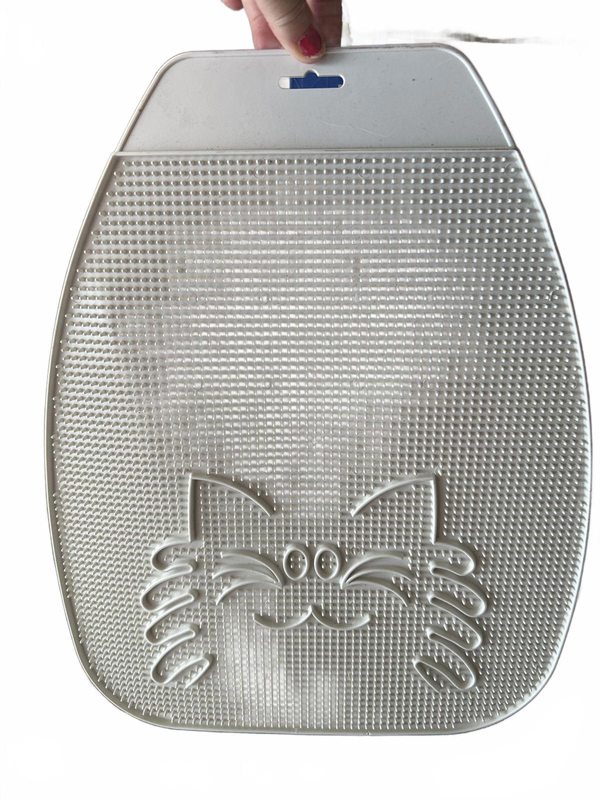Rubber Kitty Litter Step Mat white