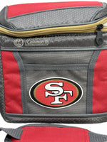 EUC Coleman Large Lunch Cooler SF San Francisco Giants Canvas Gray Red Gold