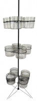 3 Tier Rack Spinner with 12 Plastic Buckets 5' tall Retail, Garden LOCAL PICK UP