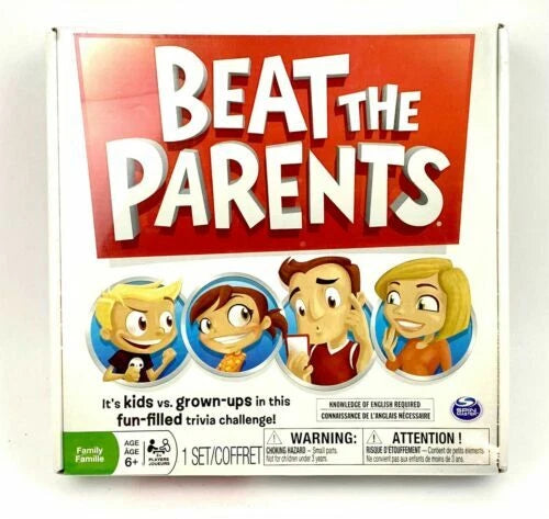 Spin Master Beat The Parents Board Game COMPLETE Damaged Box