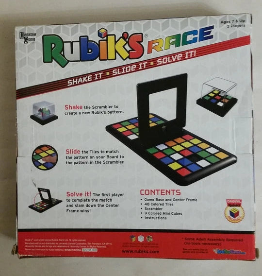 University Games Rubik's Race COMPLETE DAMAGED BOX