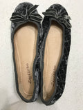 Zigisoho Grey Velvet Flats Ladies 7