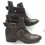 Breckelle's Brown Ankle Boots With Buckle's Ladies 8.5